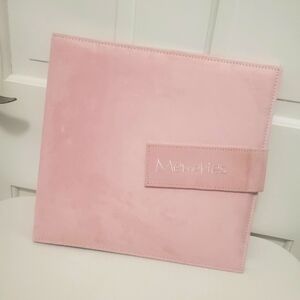 Pioneer Pink Suede type feel "Memories" 12 x 12 Scrapbook